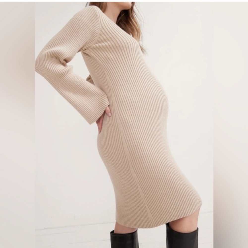 NWT Hatch Maternity “Lydia” Ribbed Sweater Dress - size 3/L